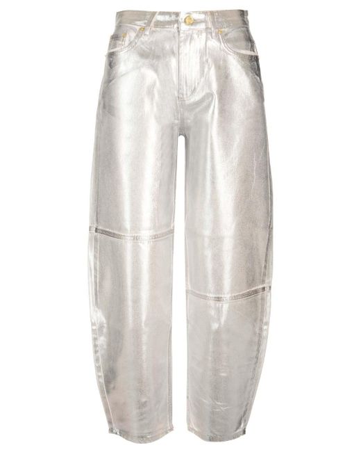 Ganni White "stary" Trousers