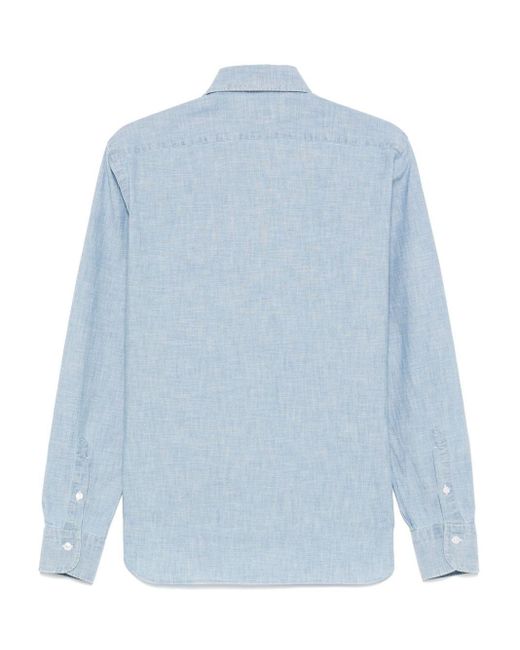 Barba Napoli Blue "dandylife" Shirt for men