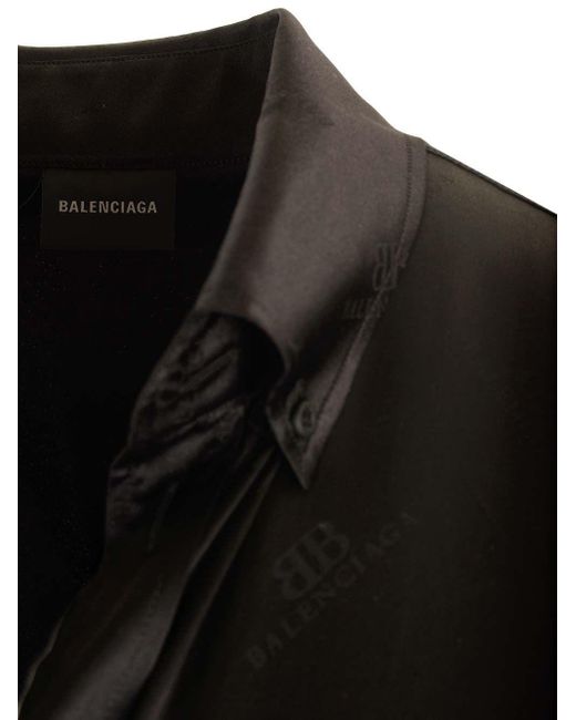 Balenciaga Black "wrap" Blouse
