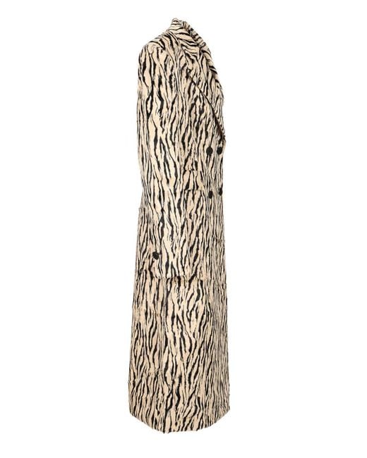 ROTATE BIRGER CHRISTENSEN Natural Faux Fur Coat