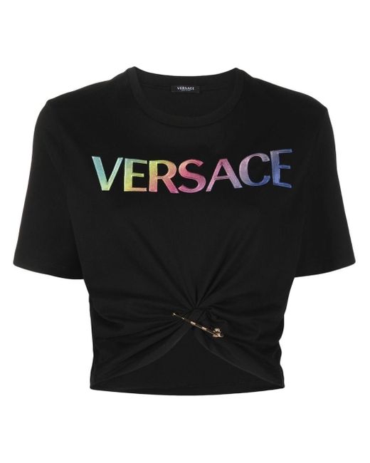 Versace Crop Top in Nero (Black) Lyst
