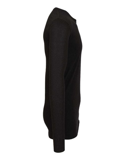 Rick Owens Black Long-sleeved T-shirt