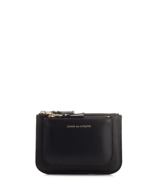 Comme des Garçons Black Small Leather Coin Purse Wallets