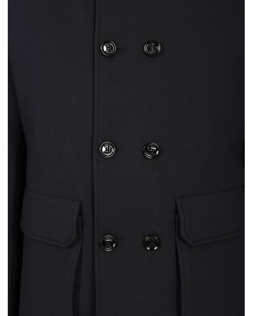 Moorer Black "bas" Double-breasted Jacket for men