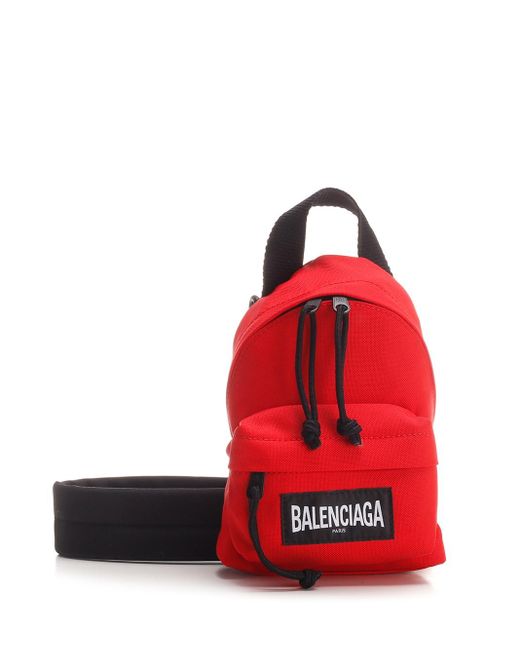 Balenciaga Oversize Red Mini Backpack