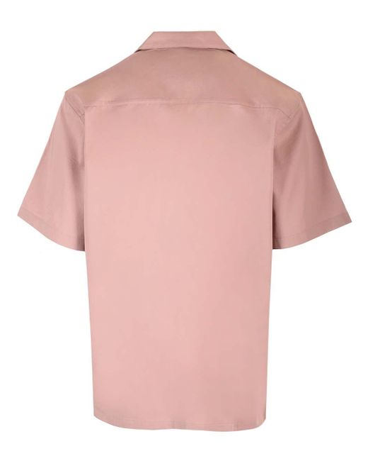Carhartt Pink Cotton Twill Bowling Shirt for men