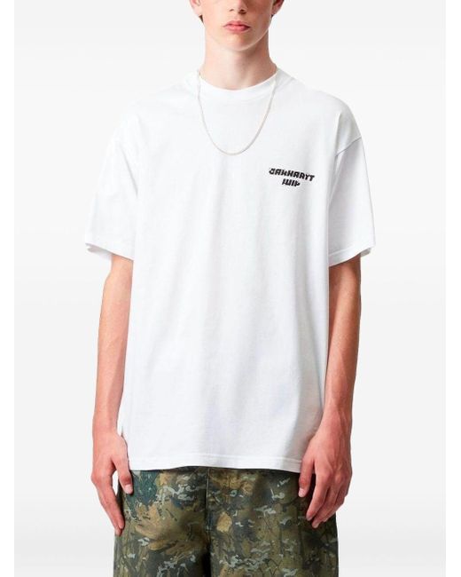 Carhartt White "wiptopia" T-shirt