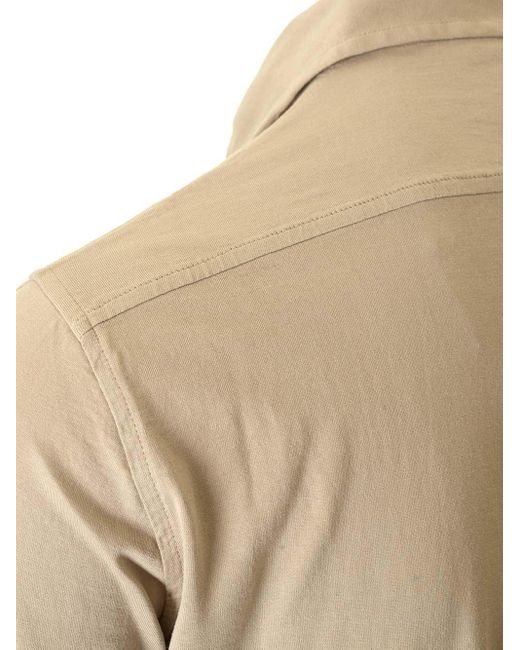 Al Duca D'aosta Natural Beige Knit Shirt for men