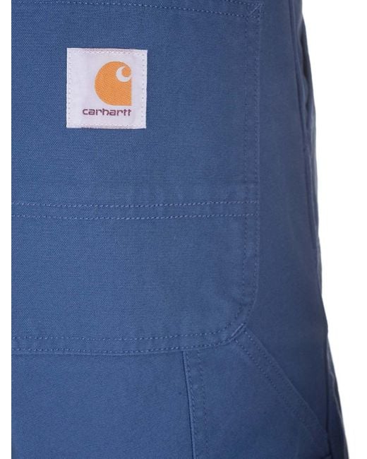 Carhartt "marshall" Bermuda Shorts In Blue Canvas for men
