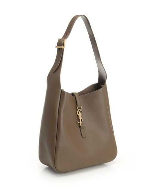 Saint Laurent Brown "le 5 À 7" Hobo Bag