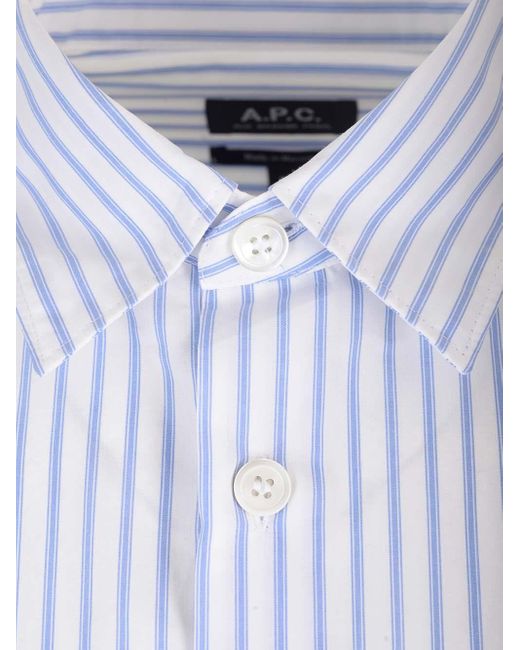 A.P.C. White Classic Design Shirt for men