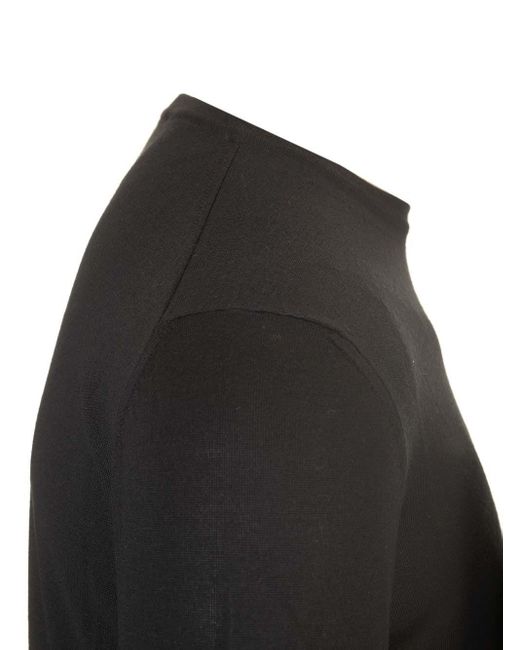 Mauro Ottaviani Black Crewneck Sweater In Wish Wool for men