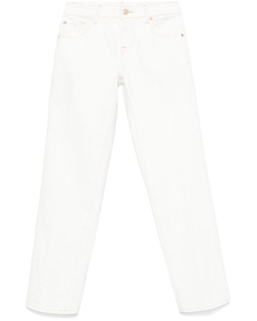 7 For All Mankind White Calie Jeans