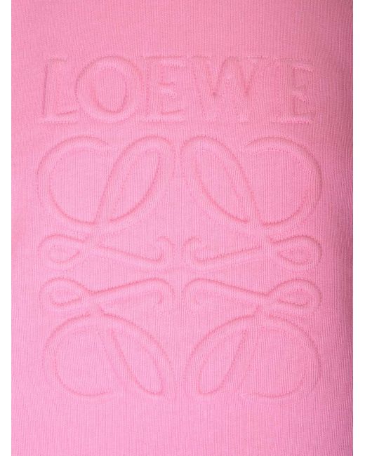 Loewe Pink Luxury Relaxed Fit Sweatshirt In Cotton for men