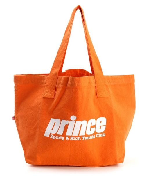 Sporty & Rich Orange Prince Sporty Tote Bag