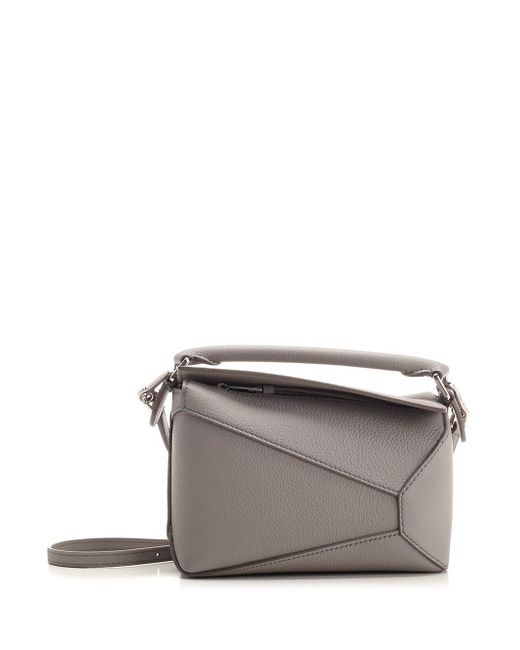 Loewe Gray "puzzle Edge" Mini Handbag