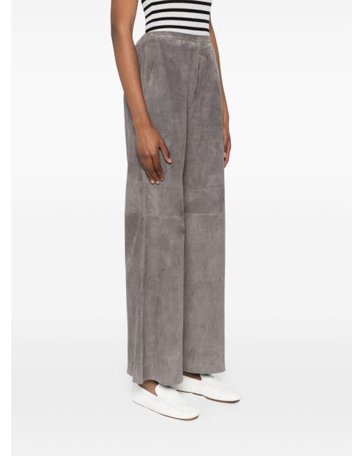 Forte Forte Brown Lightweight Suede Trousers