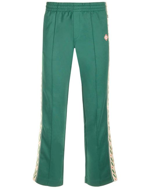 Casablancabrand Green "laurel" Pants With Side Band for men