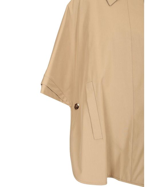 Max Mara Natural Short Sleeved Cape