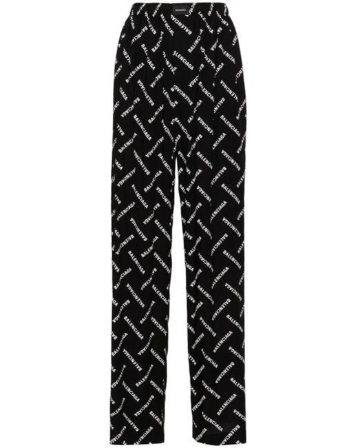 Balenciaga Black Pajama-style Trousers