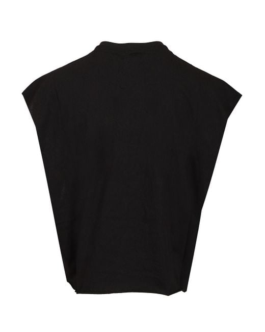Rick Owens X Champion Black Cropped T-shirt