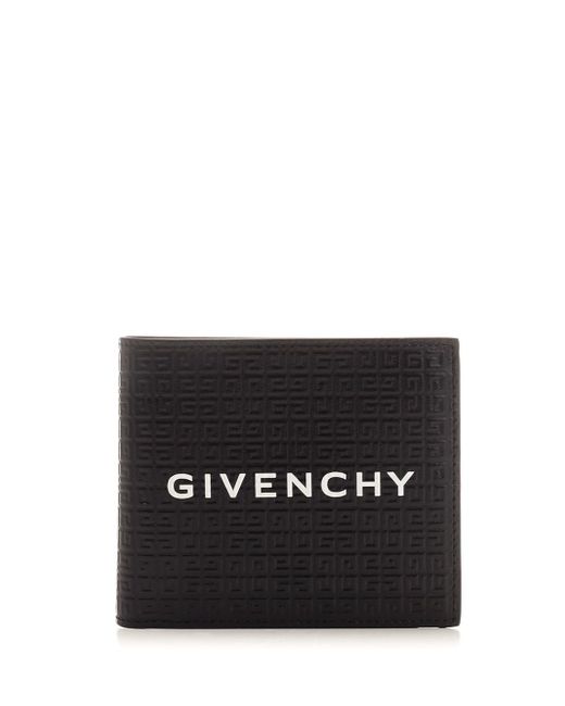 Givenchy Leather Black "4g" Bifold Wallet Lyst