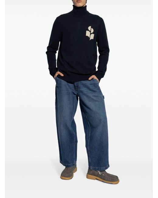 Isabel Marant Blue Jorama Baggy Fit Jeans for men