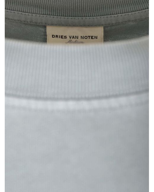 Dries Van Noten Gray Crew-neck T-shirt