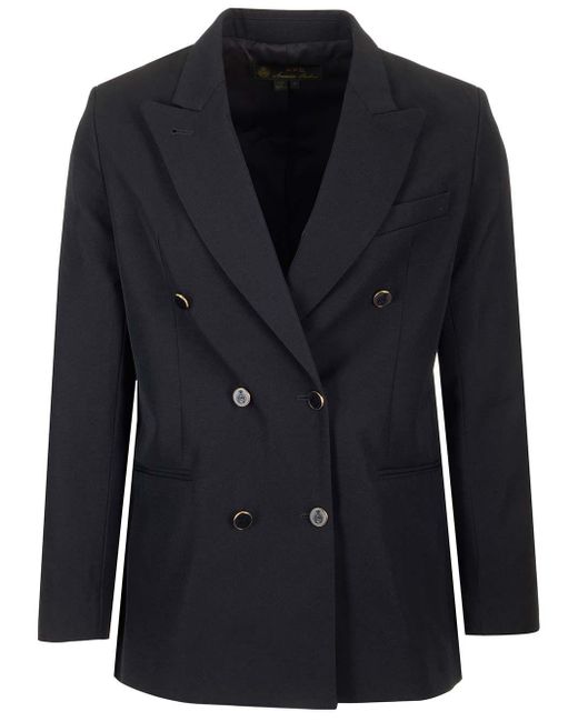 A.P.C. Blue Double-Breasted Blazer