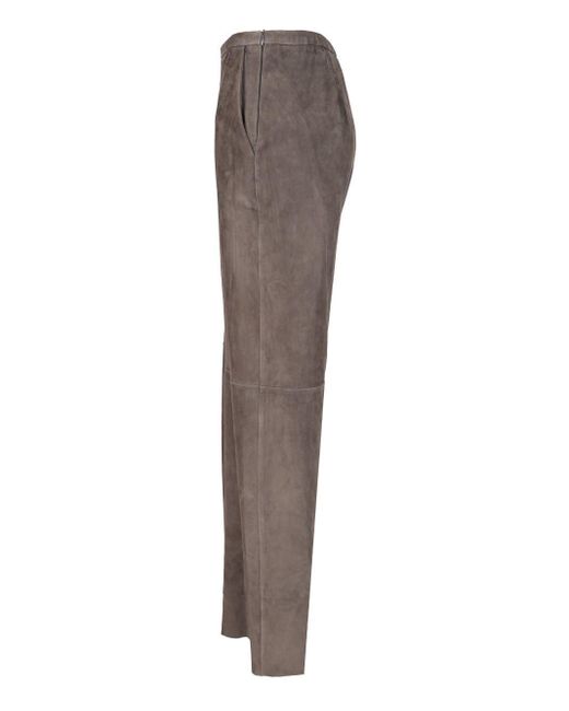 Forte Forte Brown Lightweight Suede Trousers