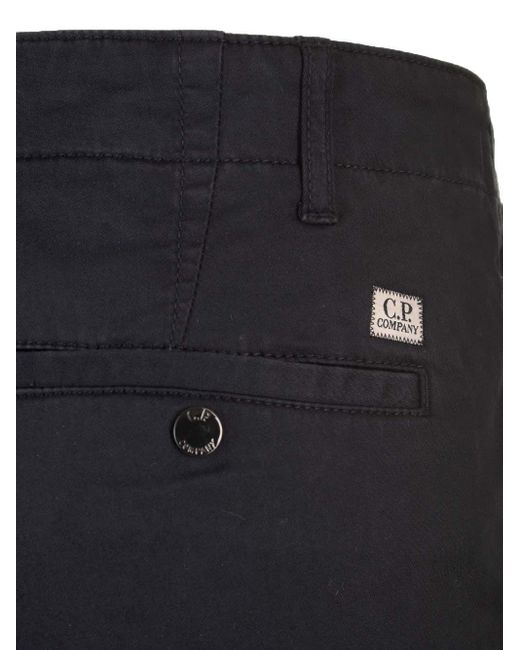 C P Company Blue Ergonomic Cargo Trousers for men