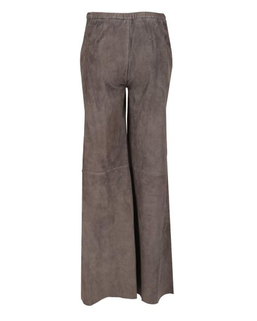 Forte Forte Brown Lightweight Suede Trousers