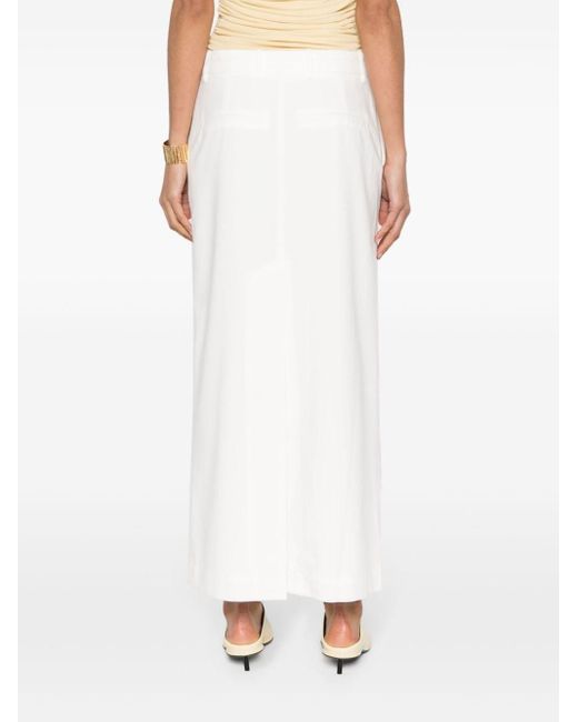Remain White Cotton Long Skirt