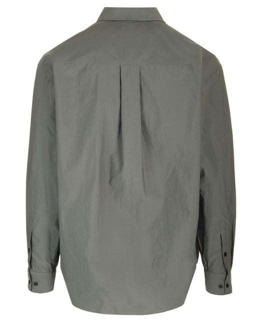 Lemaire Gray Boxy Fit Shirt for men