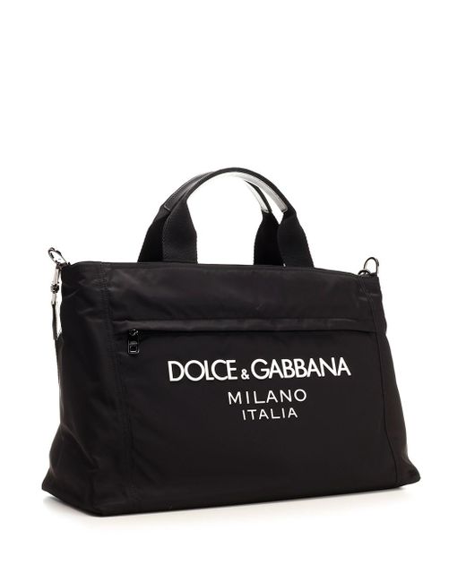 Dolce & Gabbana Black Travel Bag for men