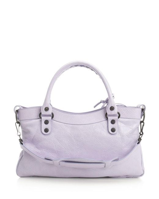 Balenciaga White "le City First" Bag
