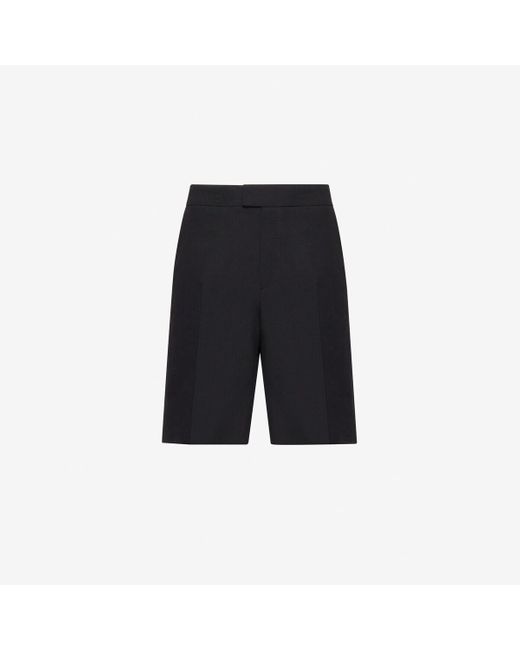 Shorts sartoriali di Alexander McQueen in Black da Uomo