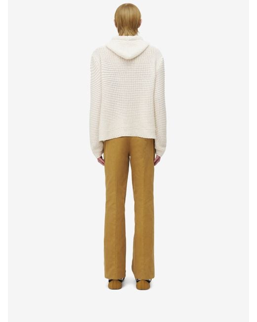 メンズ Alexander McQueen Mcqueenロゴ クロップド フーディ Natural