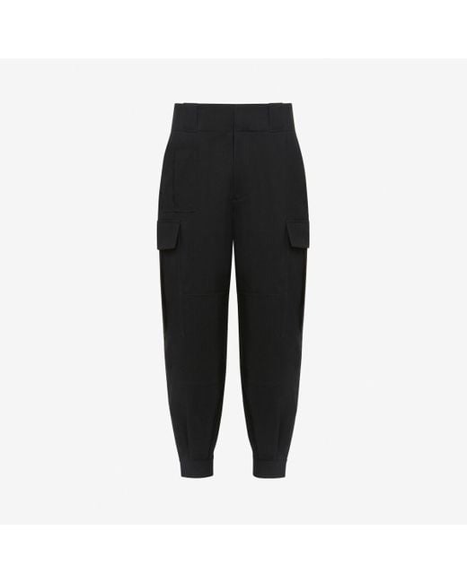 Pantalon cargo militaire Alexander McQueen pour homme en coloris Black