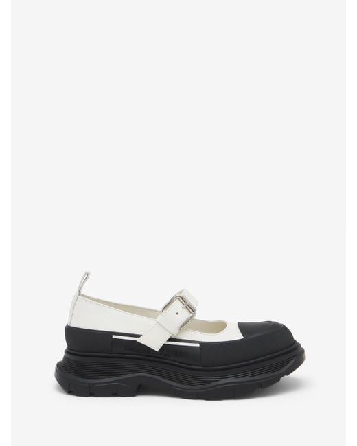 Alexander McQueen Black Tread Slick Mary Jane