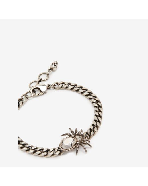 Bracelet à chaîne araignée Alexander McQueen pour homme en coloris Metallic