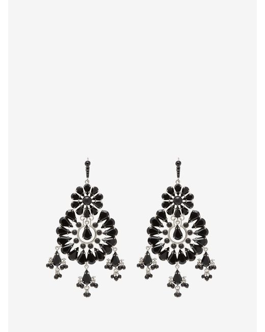McQueen White Lustre Earrings