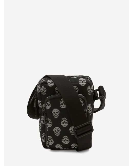 Alexander McQueen Synthetic Black Biker Skull Urban Mini Messenger Bag
