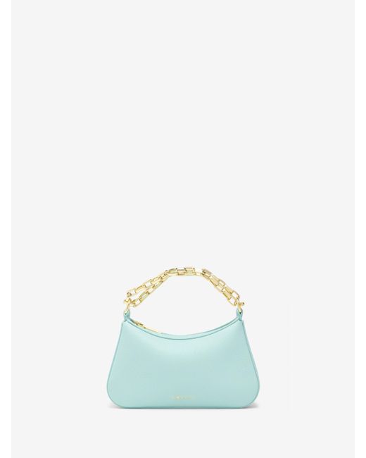 Alexander McQueen Blue T-Bar Minitasche
