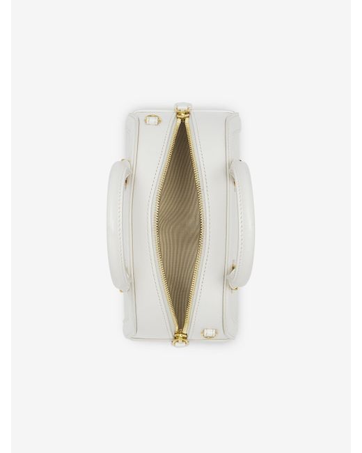 Alexander McQueen White Mini Birdee Boston Bag