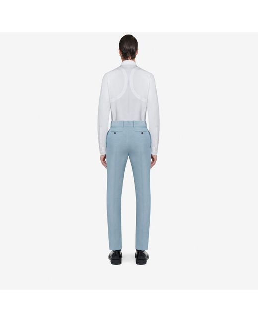 Camicia harness di Alexander McQueen in White da Uomo