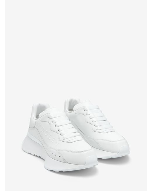 McQueen White Sprint Runner for men