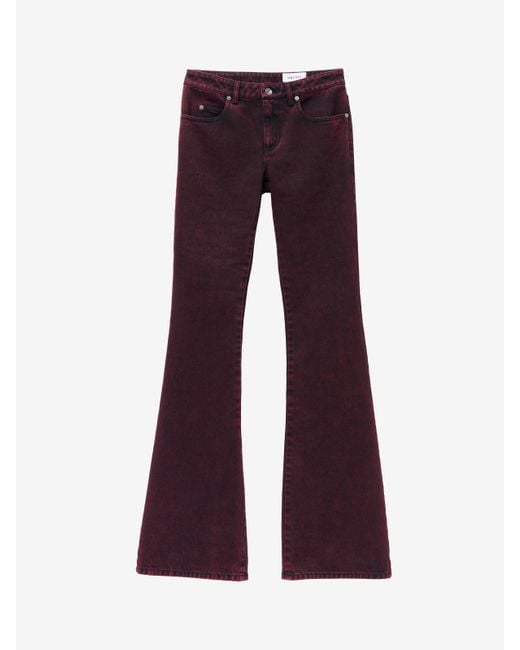 Alexander McQueen Blue Overdyed Bootcut Jeans