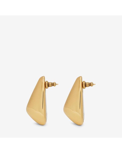 Alexander McQueen Natural Gold Claw Earrings