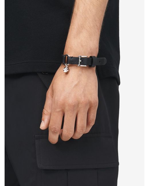 Alexander McQueen Skull-Ring-Armband in White für Herren